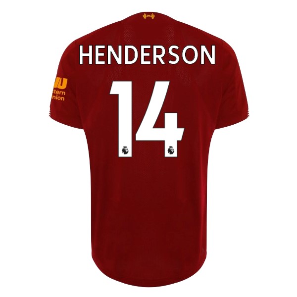 Trikot Liverpool NO.14 Henderson Heim 2019-20 Rote Fussballtrikots Günstig